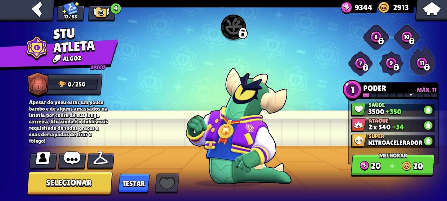 Conta Brawl Stars | 8.647 Troféus | 19 Brawlers | Várias Skins