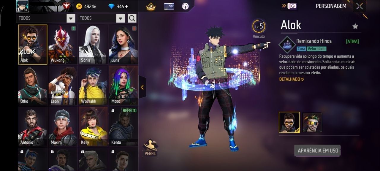 CONTA FREE FIRE LVL30 MESTRE 5 BR|MEGUMI |JIRAYA|KAKASHI |346 DIMAS E TROCA NICK