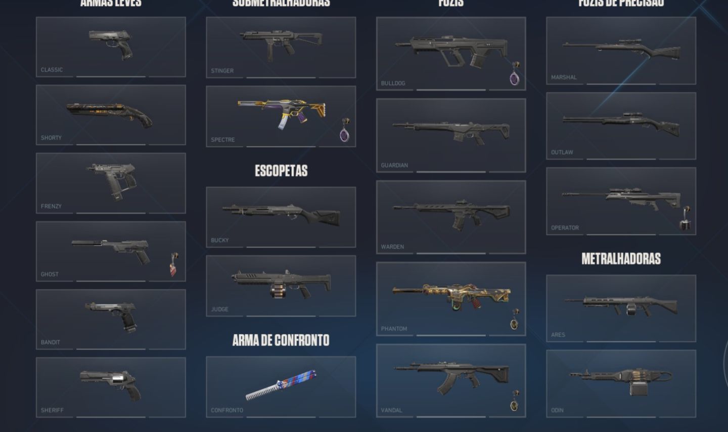 Conta Valorant - Skin de Faca e Phantom e Spectre