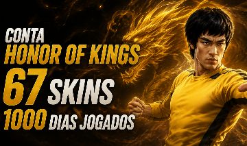 CONTA HONOR OF KINGS 67 SKINS 1000+ DIAS FULL ACESSO