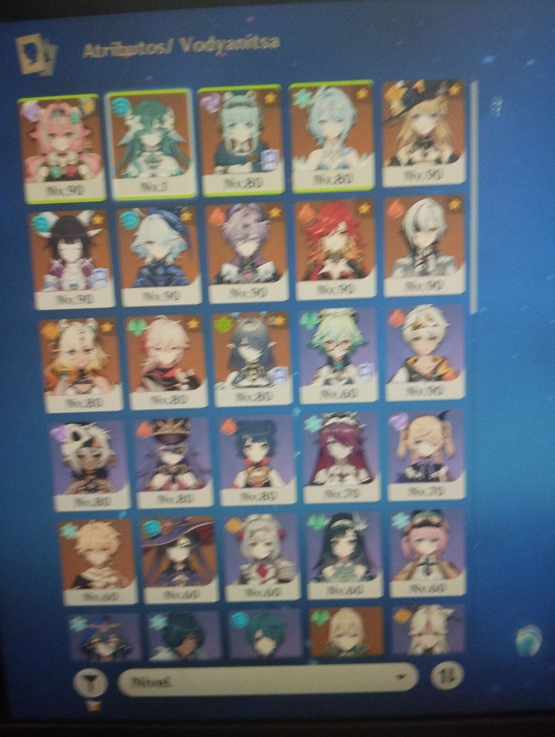 Conta de genshin com Varesa, Mavuika, Arlecchino e outros t5