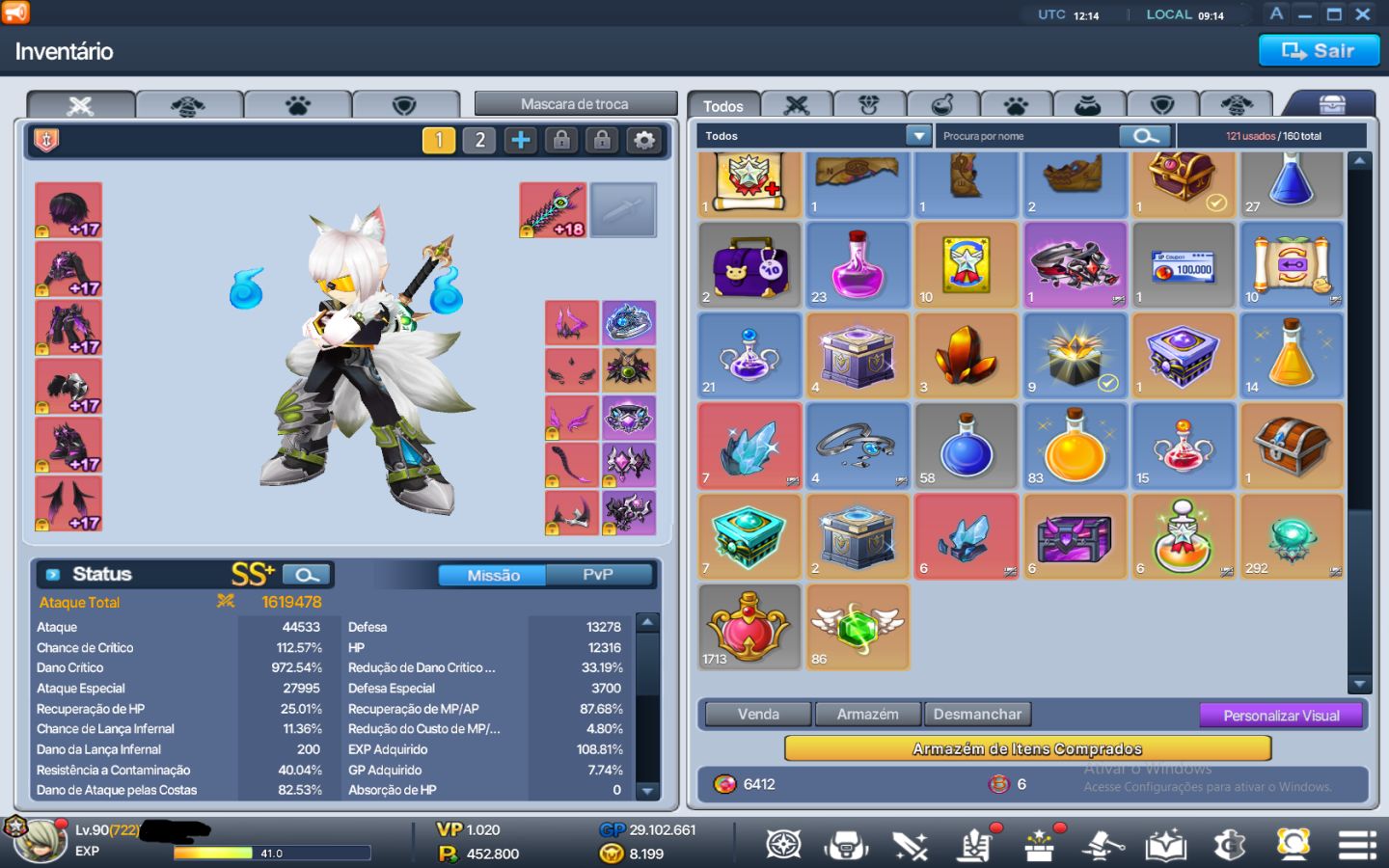 Grand Chase Classic | CLV 722 | 10 Cartas Reaper | Full Set Void | Conta End Gam