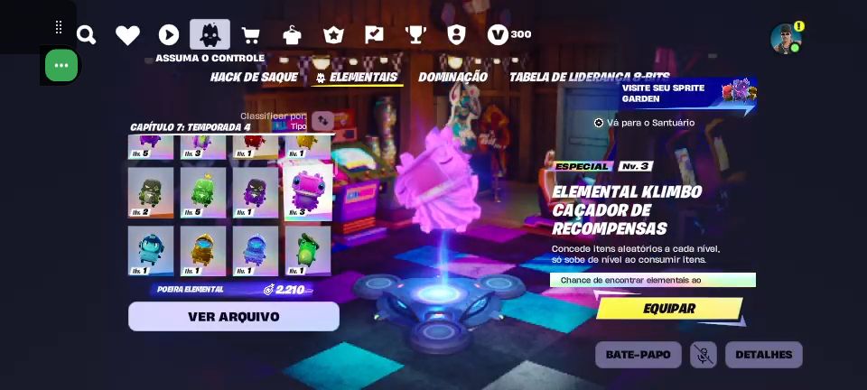 CONTA FORTINITE COM SKIN YEAT| SKINS PASSE | ELEMENTAL KLIMBO
