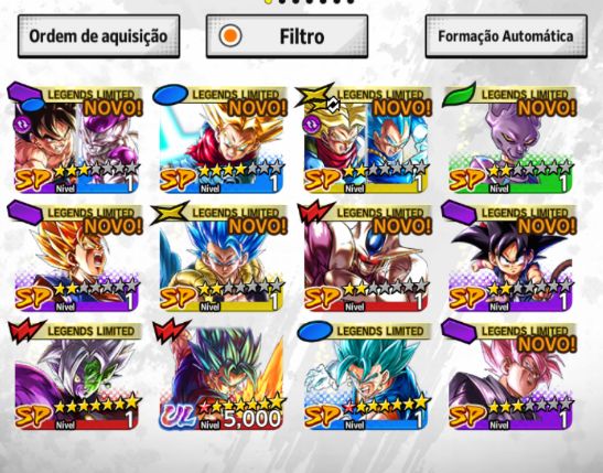 DRAGON BALL LEGENDS 1 ULTRA VARIOS LFS