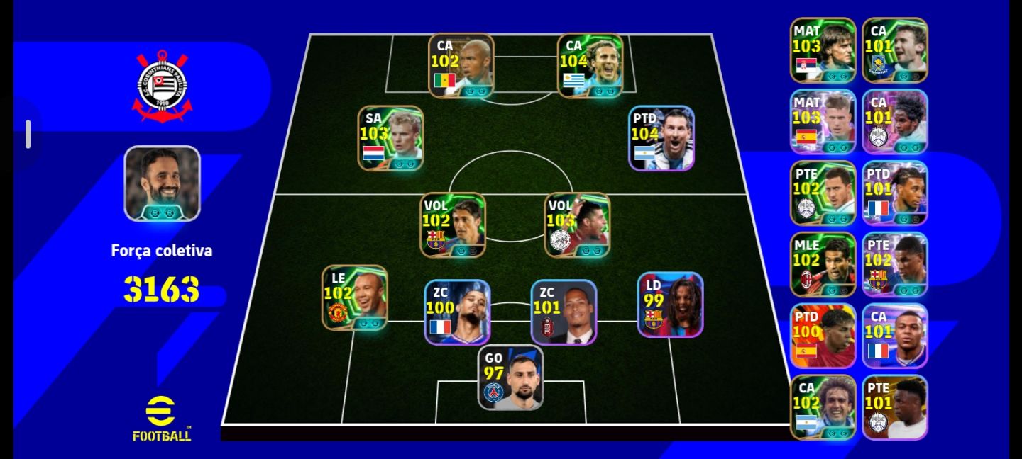 CONTA INICIANTE EFOOTBALL