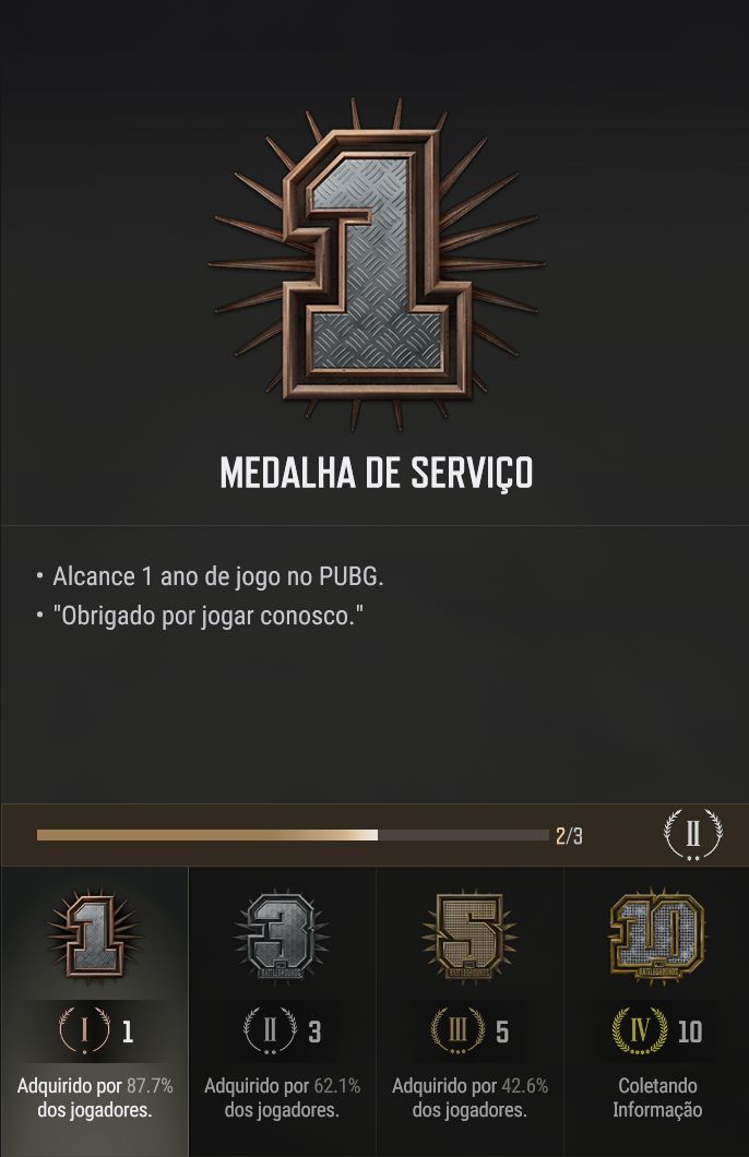 PUBG PLUS+ | LEVEL 38 | MEDALHA 1 ANO | ENTREGA AUTOMÁTICA