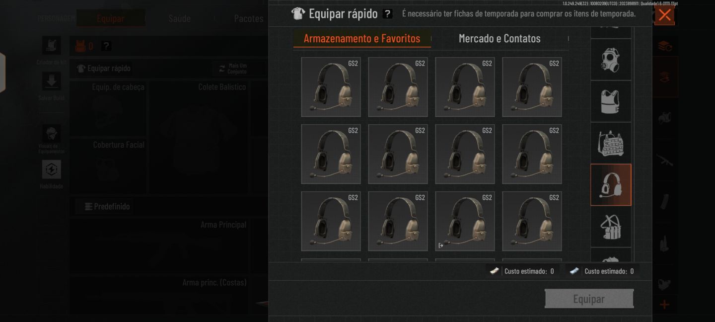 Conta arena brekaut mobile. Com skin de faca e personagem paga e armazém alto