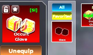 Inventario com luva ocult no sniper arena roblox!