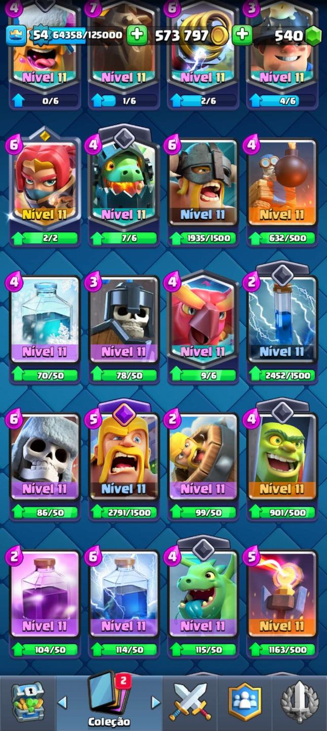 Clash royale conta gemada e upadassa