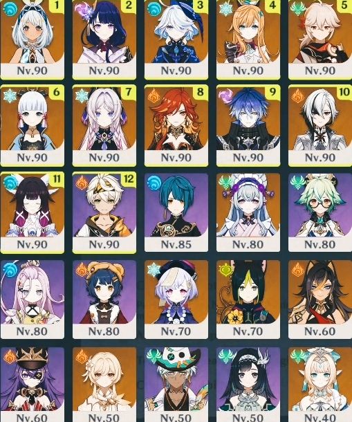 CONTA GENSHIN BOA AR 58 + PERSONAGENS T5 E ARMA ASSINATURA MUALANI