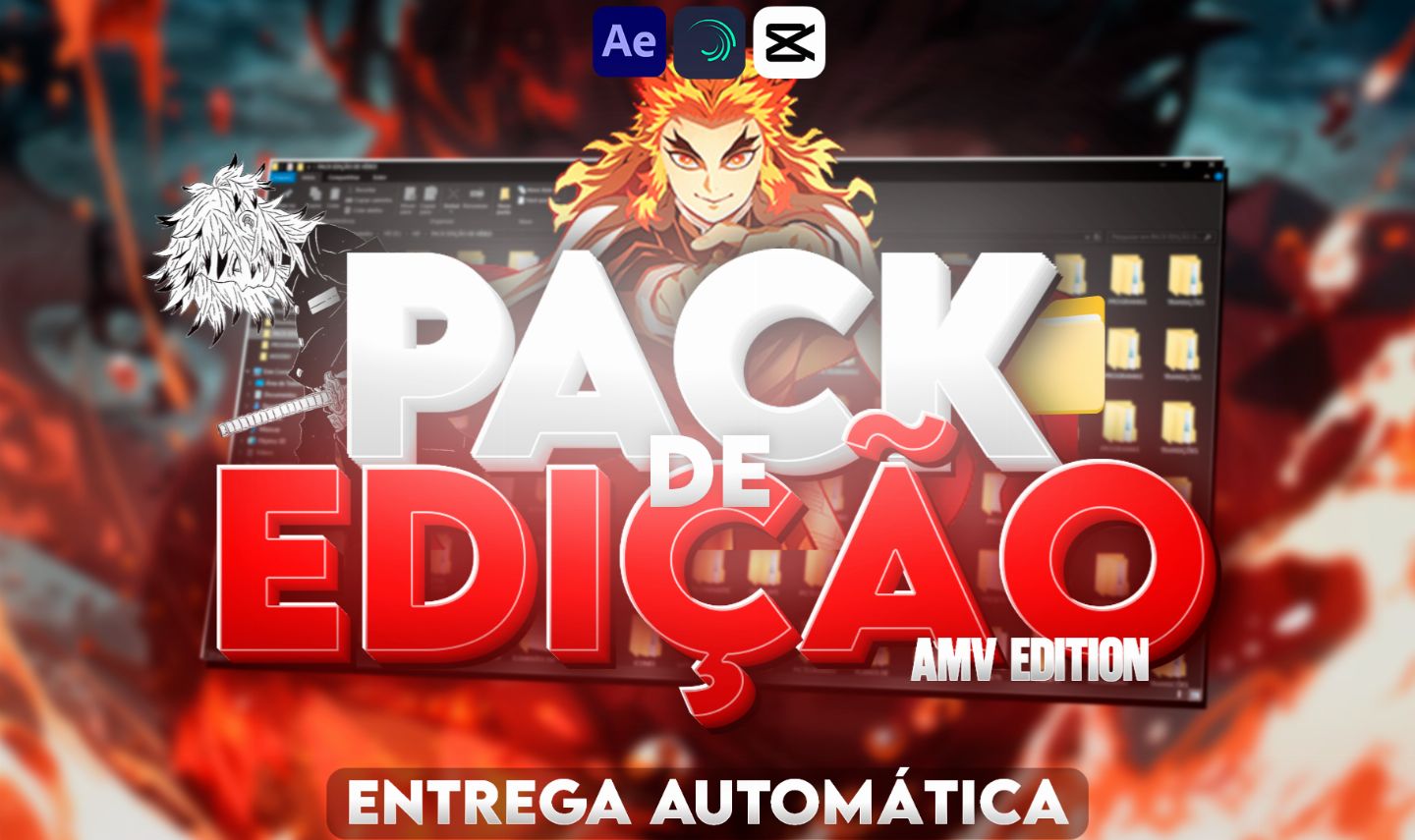 PACK EDIÇÃO DE VÍDEO PARA AMV, EDITS E HIGLIGHTS + BRINDE | ENTREGA AUTOMÁTICA