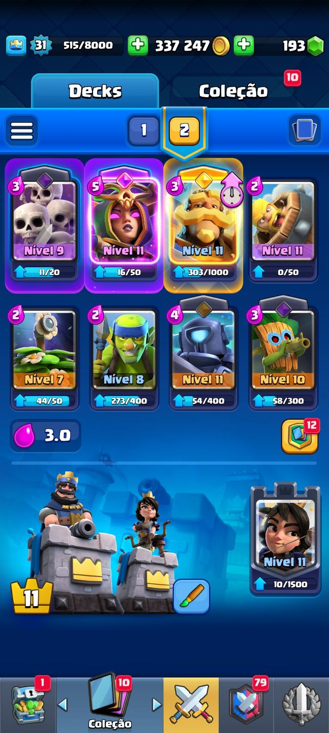 Conta de Clash arena 16 no preço pra quem quer subir mais rápido de nível