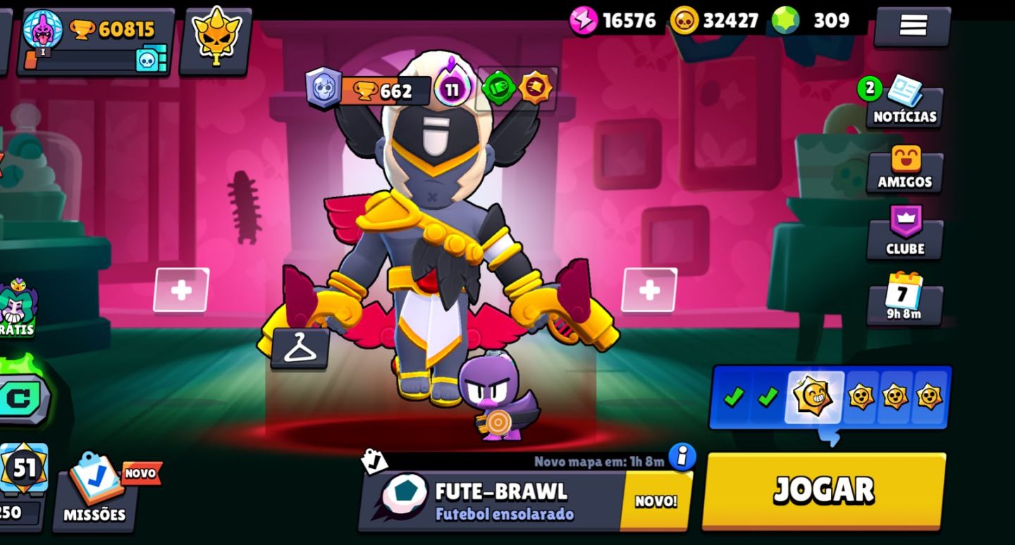 Conta Brawl Stars 60K - Todos os Brawlers