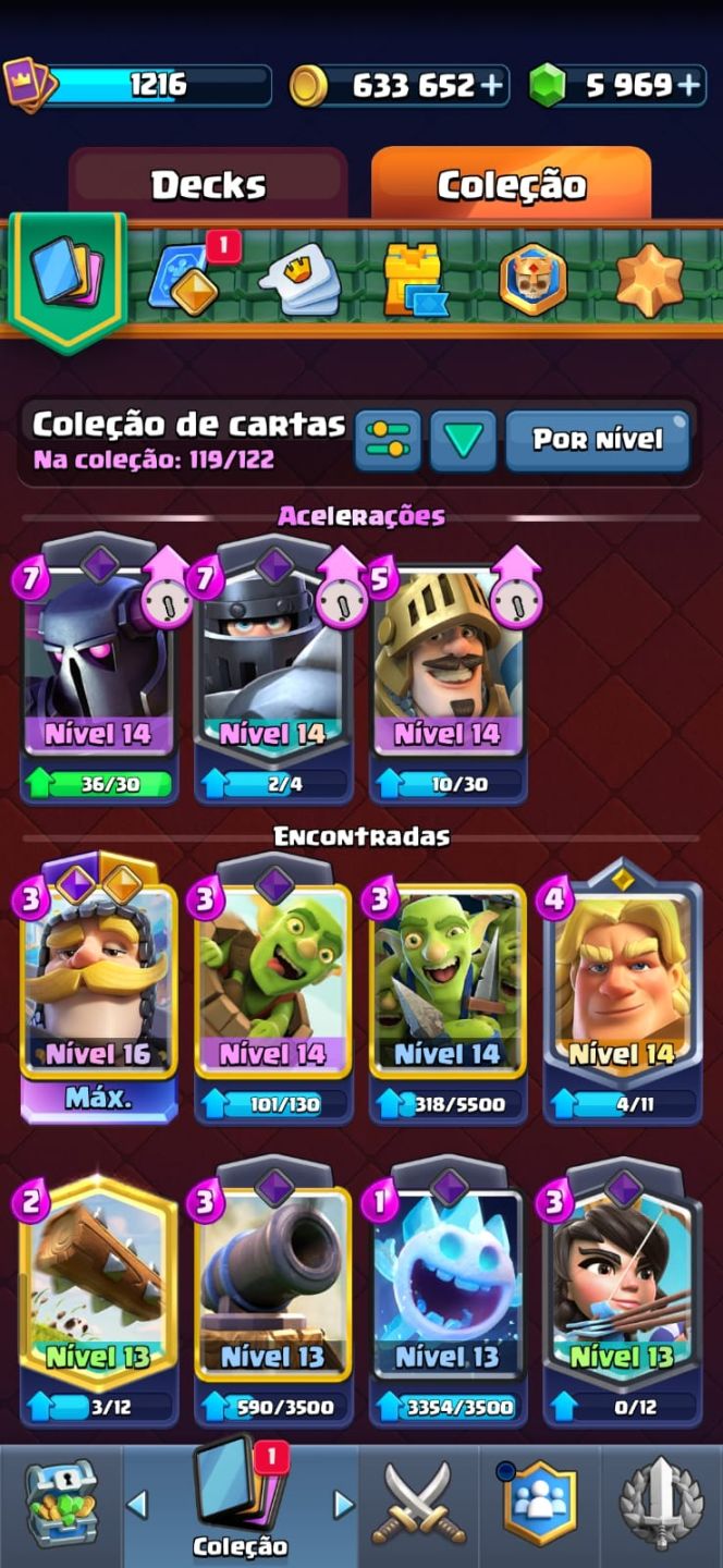 CONTA SUPERCEL COM PROGRESSO E MUITOS ITENS NOS CLASHS E BRAWL(LEIA A DESCRIÇÃO)