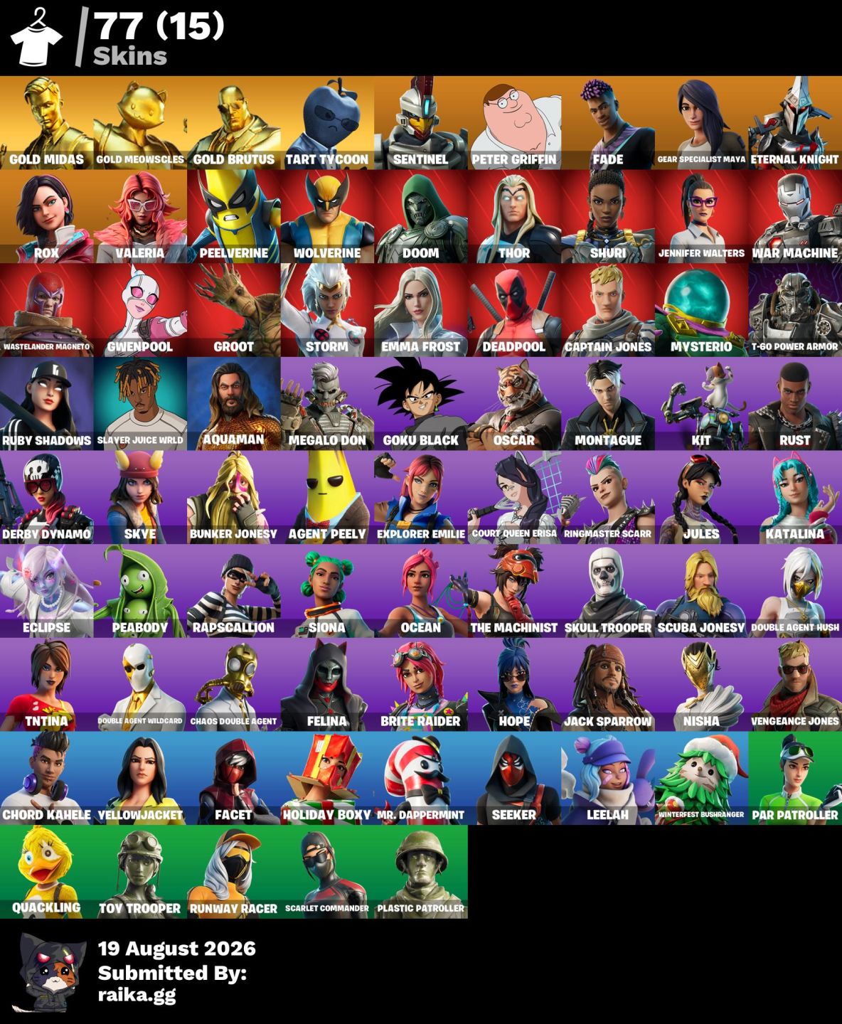 Conta de fortnite antiga
