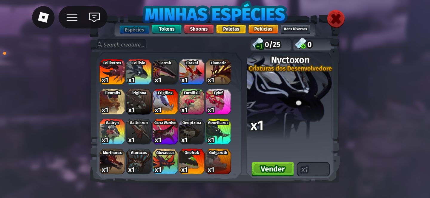 Varias criaturas do creatures of sonaria! Varias especies e custo beneficio