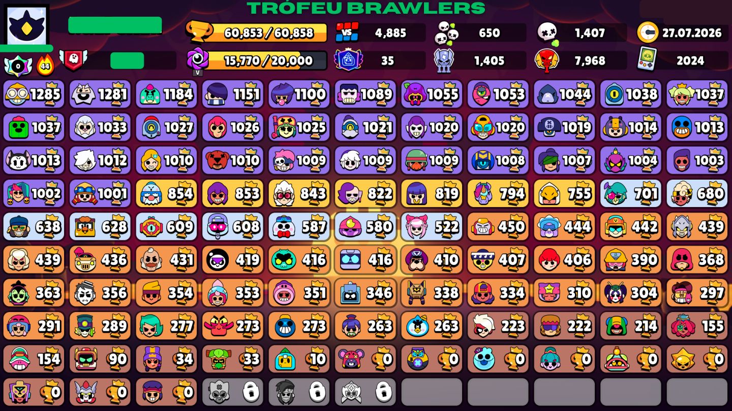 [MELHOR PREÇO!] CONTA BRAWL STARS + CLASH ROYALE RARAS E MUITAS SKINS (RÁPIDO))