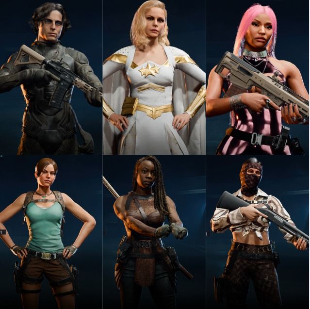 CONTA DE WARZONE / NICK MINAJ / PAUL ATRIEDES / LARA CROFT / IRIDESCENTES
