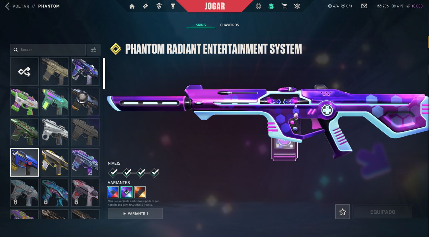Conta Valorant Lv. 604 | R$ 1.500 Gastos | 3 Chaveiros Imortal