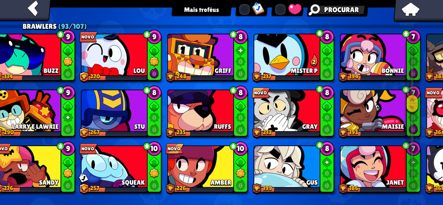 CONTA BRAWL STARS ( PASSE 3,4,5) E MAIS PASSES CONTA RARA +80 BRAWLERS
