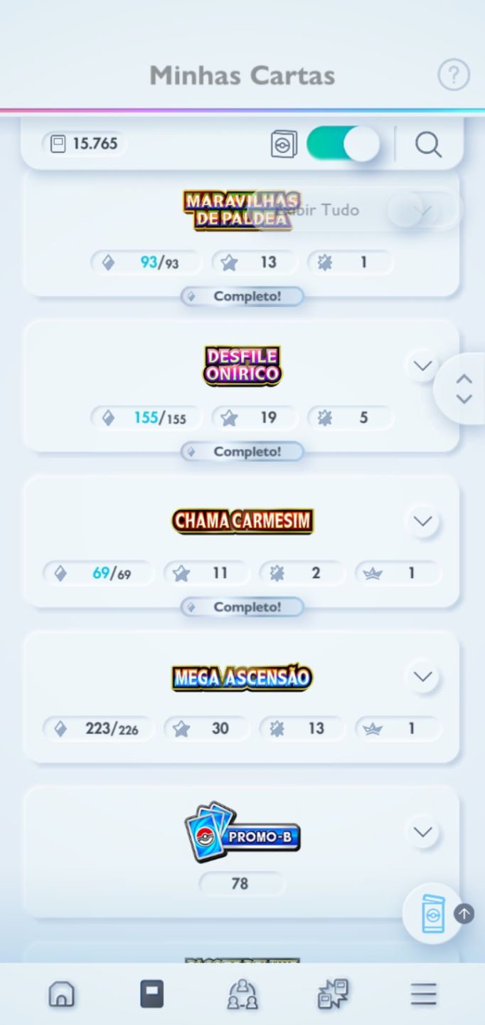 Conta Pokémon TCG Pocket Nível 60. 16.300 Cartas.(anúncio atualizado)