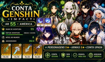 AR55 | Yelan + BIS | Arlecchino, Mualani, Nahida, Raiden, Kazuha | 3 Armas 5