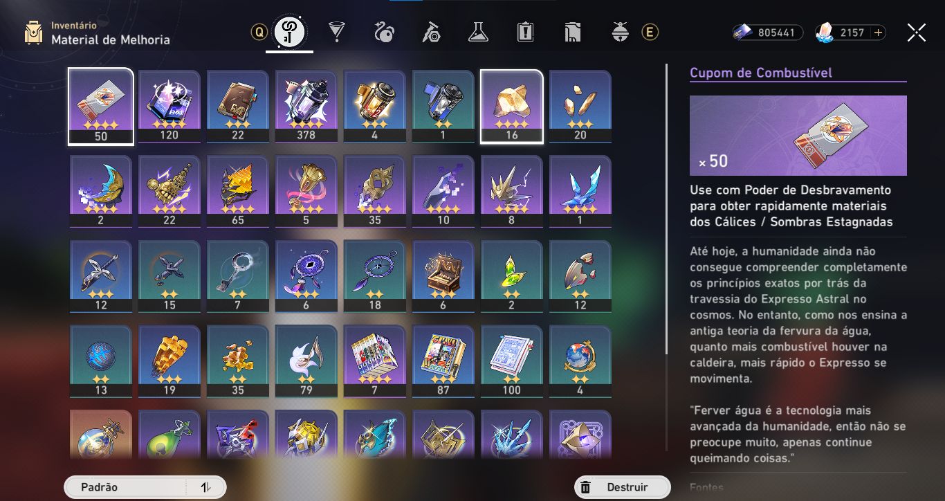 Conta honkai star rail lvl 67, vários limitados.