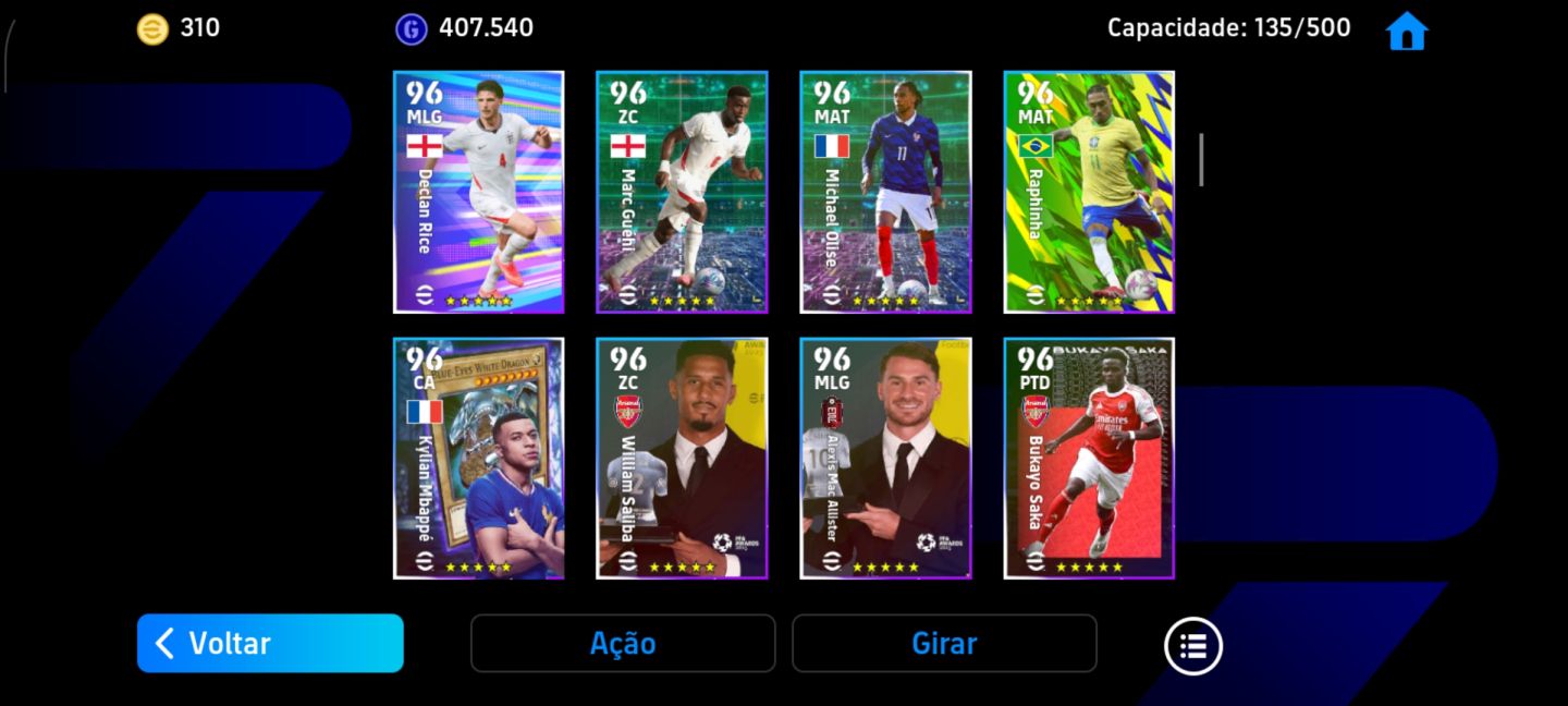 CONTA EFOOTBALL MOBILE COM FORÇA COLETIVA 3187!