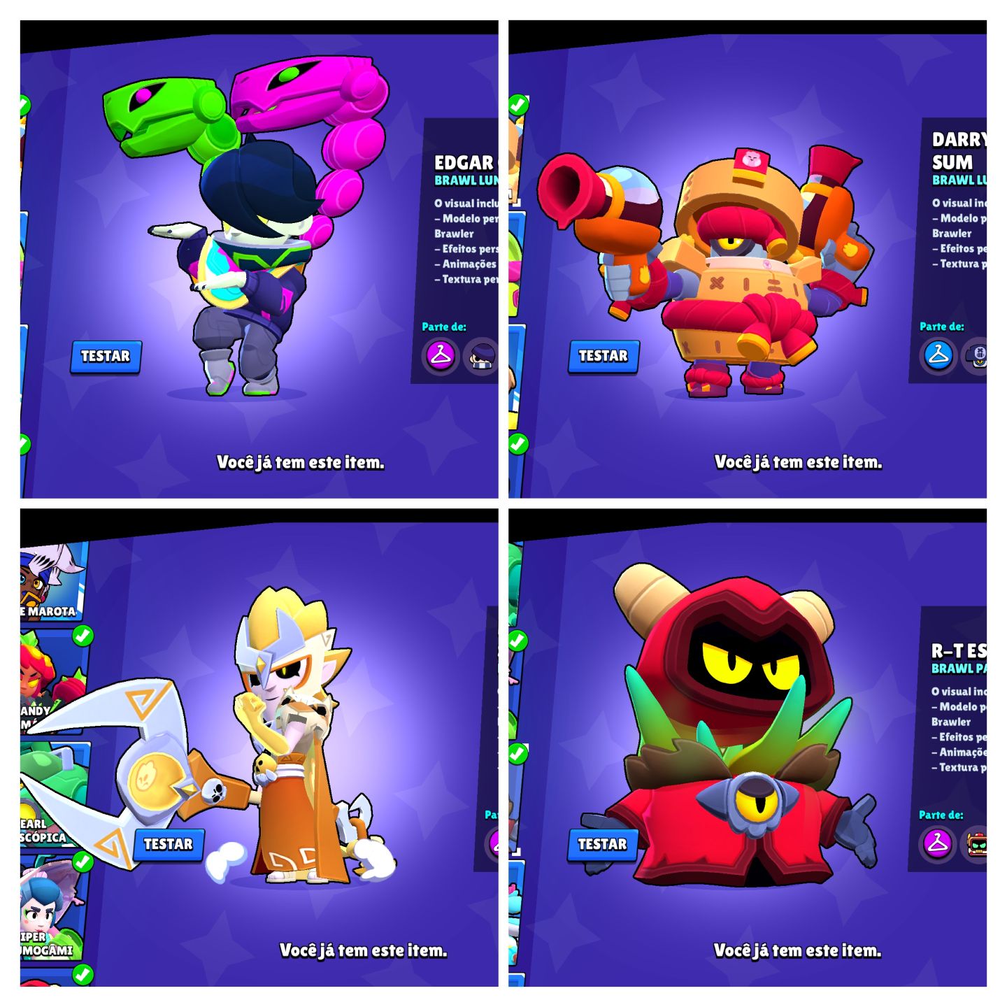 CONTA BRAW 44K | 107 BRAWLERS DESBLOQUEADOS| + DE 320 SKINS E MUITAS EXCLUSIVAS