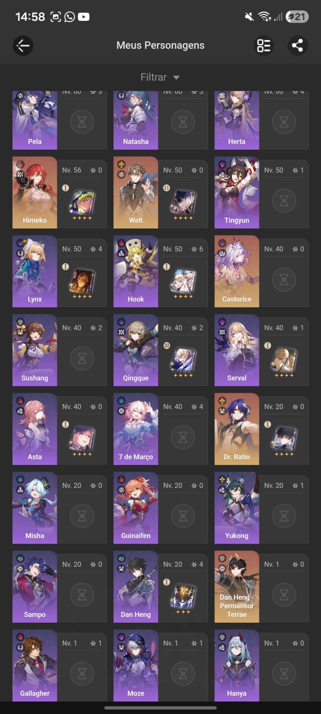 CONTA GENSHIN + HONKAI + H3RD (tudo no mesmo login)