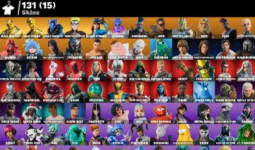 CONTA FORTNITE COM 131 SKINS, GOLD MIDAS, NARUTO SKINS RARAS