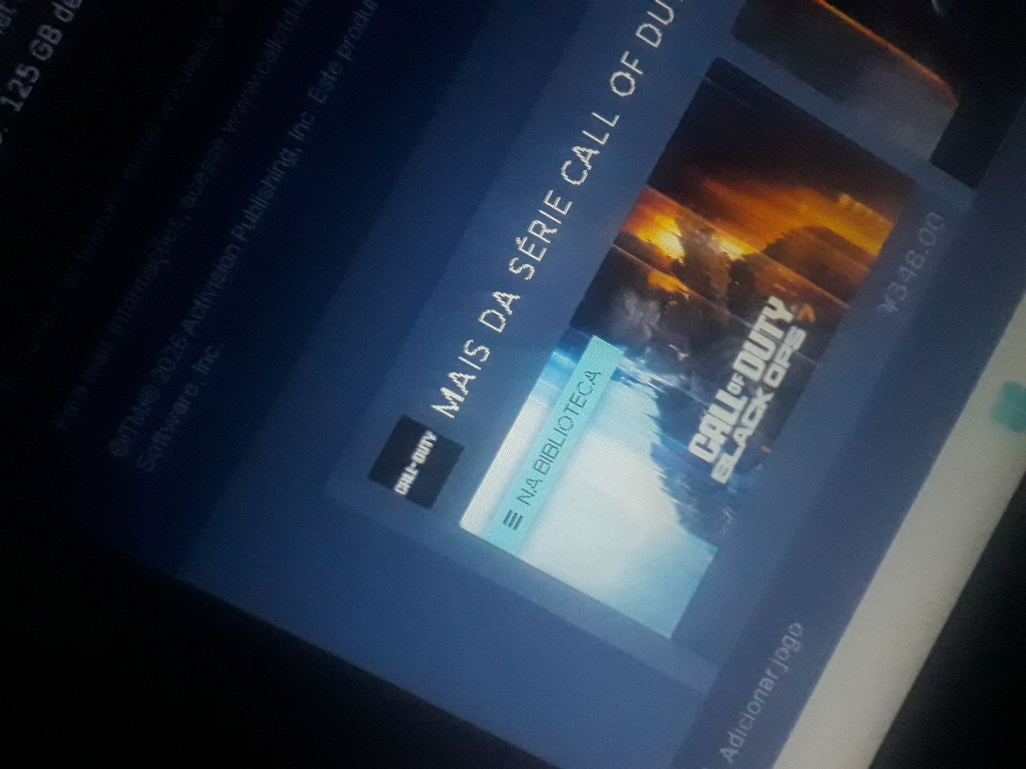 Conta Steam com Call Of Duty OPS 7