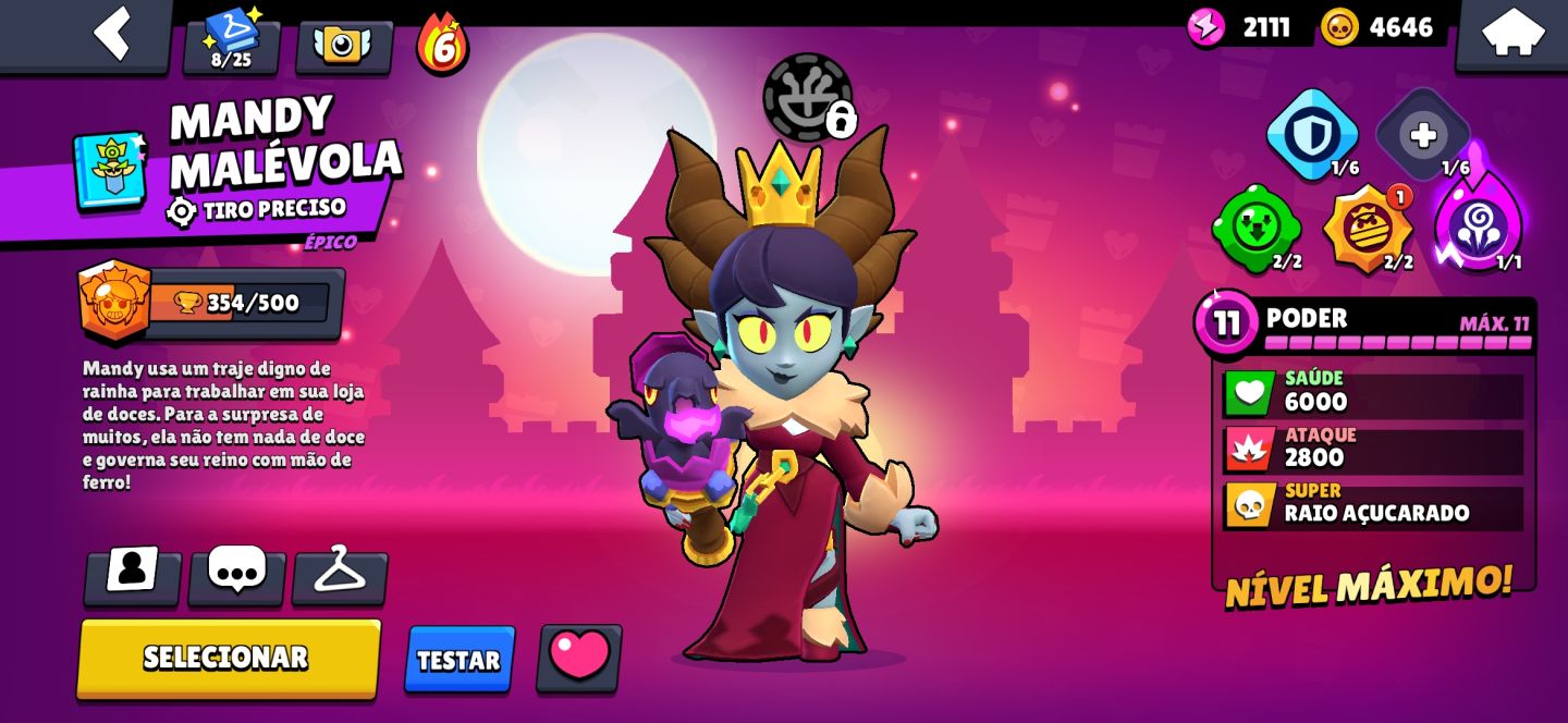 CONTA BRAW STARS COM TODOS OS PERSONAGENS E BOA QUANTIDADE DE SKINS
