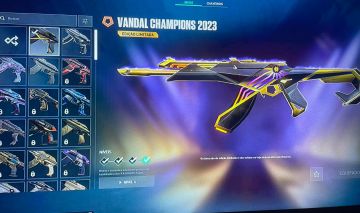 CONTA VALORANT VANDAL CHAMPIONS 2023 , KARAMBIT SAQUEADOR + WILD RIFT