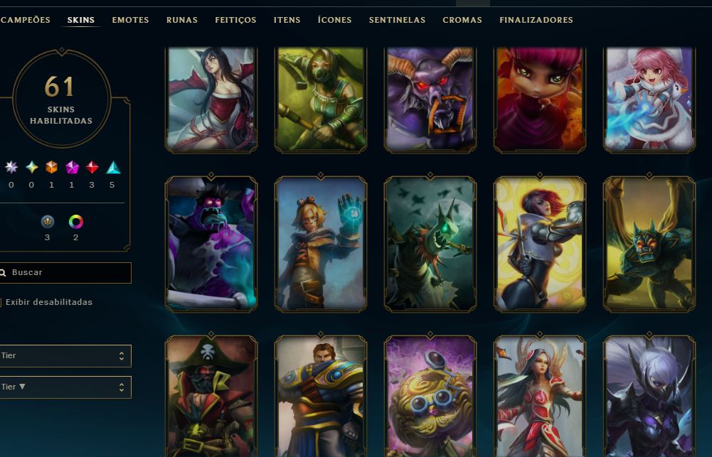 [Entrega Automática] Conta Lol Ouro, 61 Skins, com Skins Ultimate, Mítica