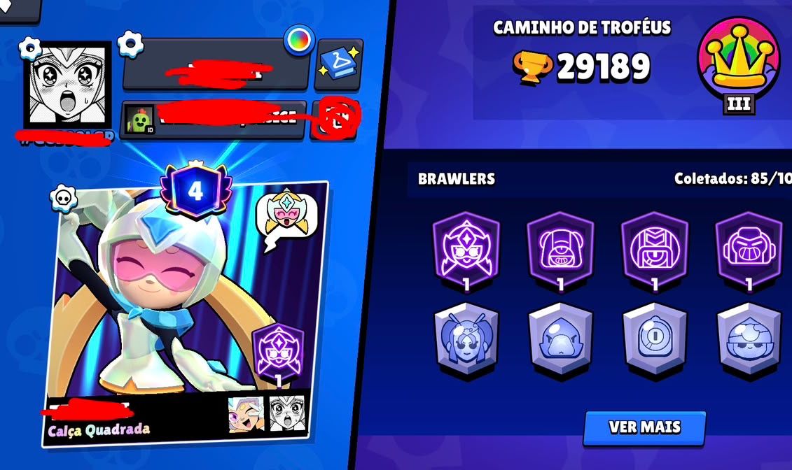 CONTA DE BRAWL STARS | 29K DE TROFEUS | 85 BRAWLERS + KAZE