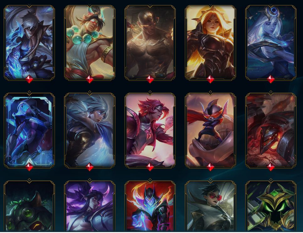 Conta do Lol com 274 skyns, 220 cromas, Nível 713, Plat 2