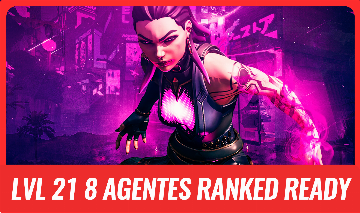 ( LVL 21 8 AGENTES ) 80 RADIANITA - RANKED READY ( SERVER BR SEM ELO )