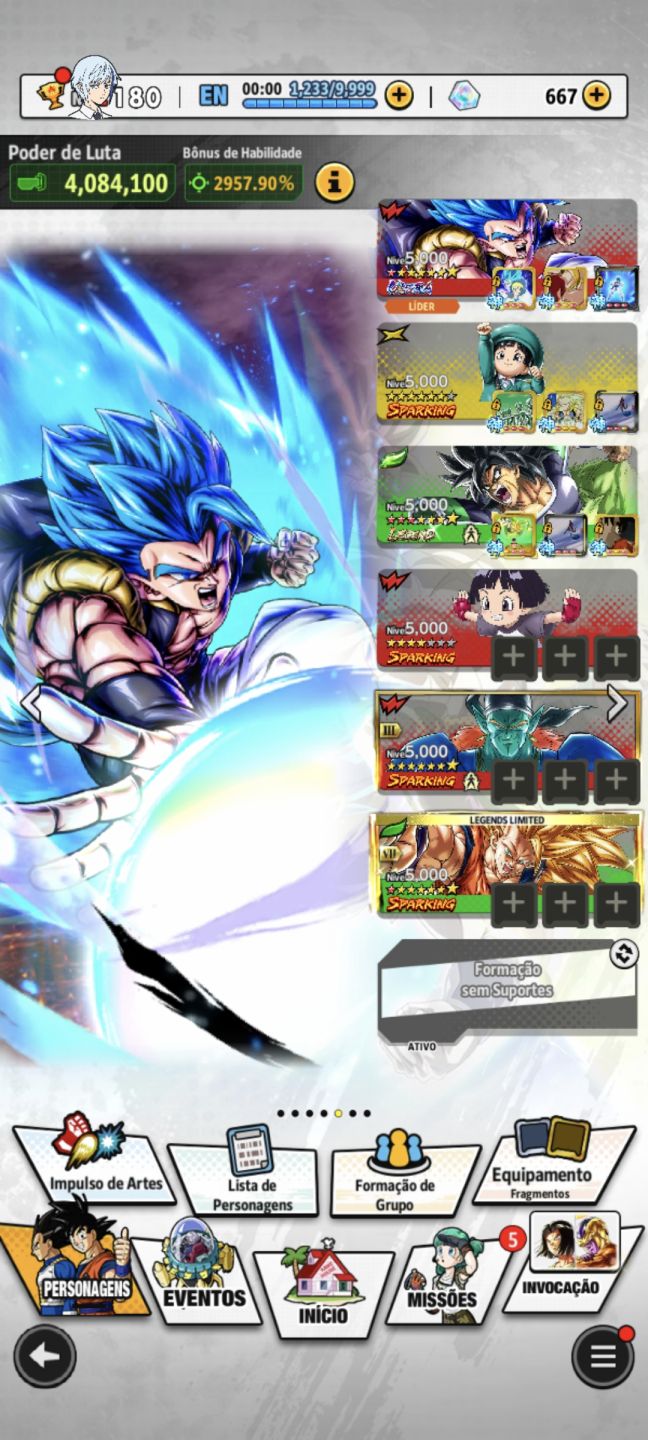 CONTA DB LEGENDS FULL EQUIP