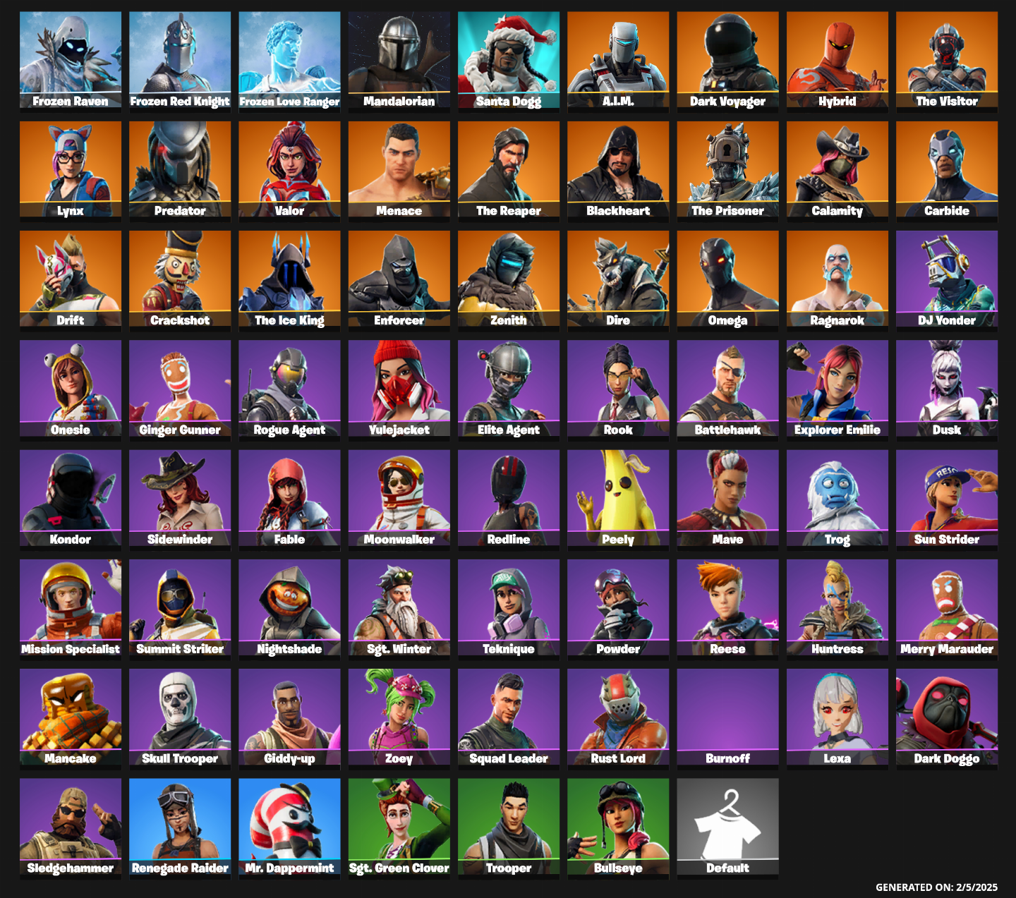 1 x CONTA FORTNITE OG! (SKINS e DANÇAS RARAS) Primeiro Email. Aceito propostas