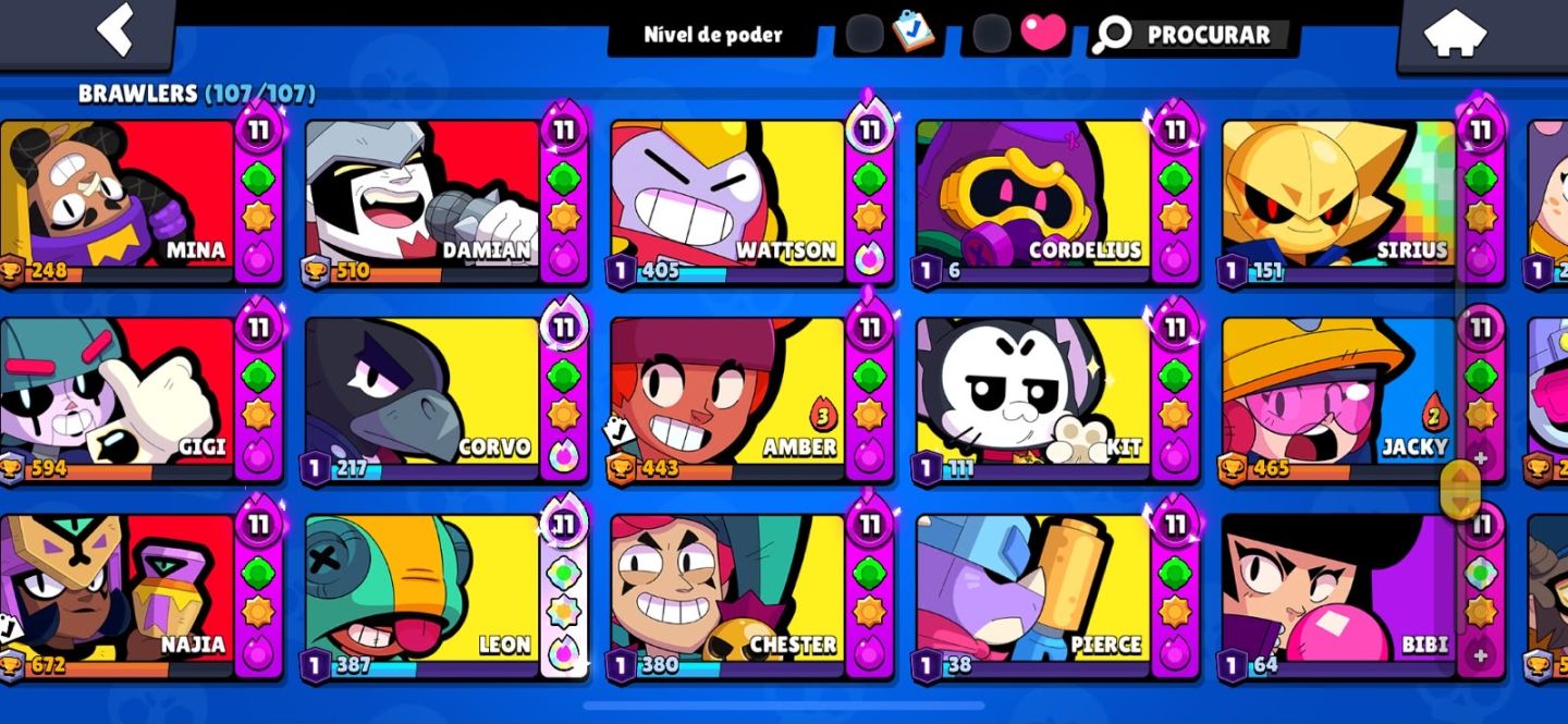 CONTA BRAWL STARS À VENDA 93K TROFÉUS!
