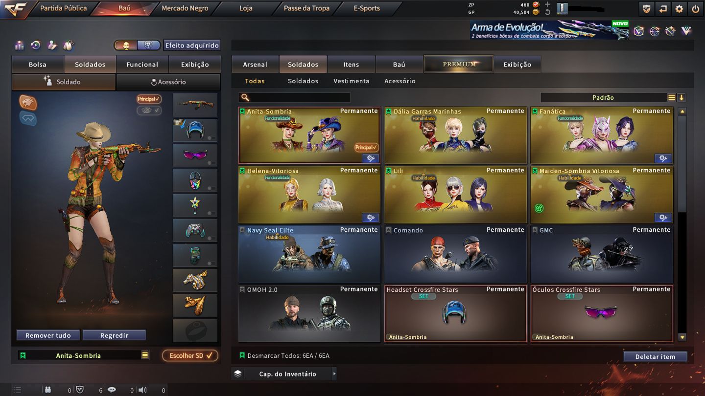 Conta CrossFire Com Vips e Variantes de Vip