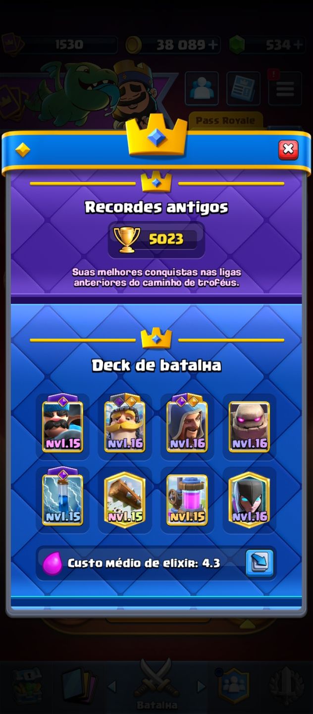 Clash Royale 12,5K+ | 8 Anos | Único Dono | Full Up | Negociável