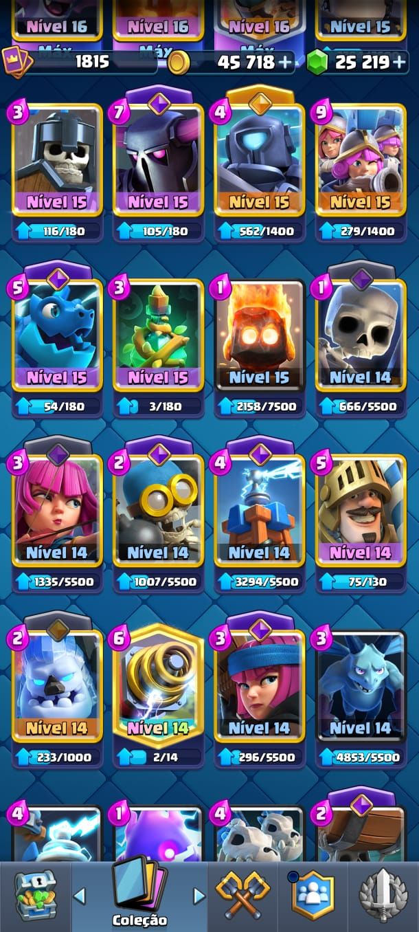 Conta Clash Royale, 12500 de Troféu, Mais de 24mil em gema.