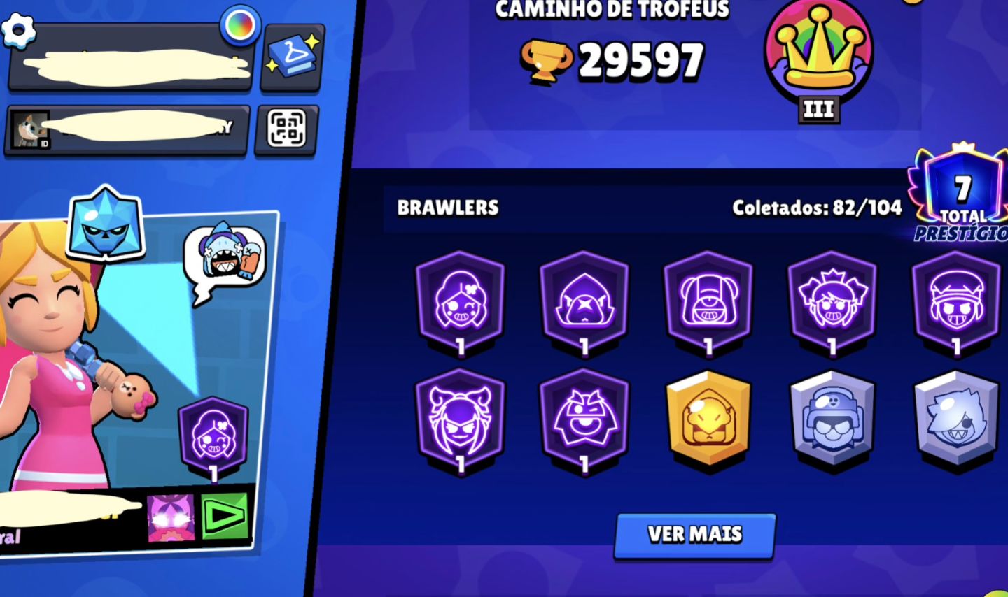 Conta brawl stars muito gemada 25k+ troféus. Pronta para ranqueado