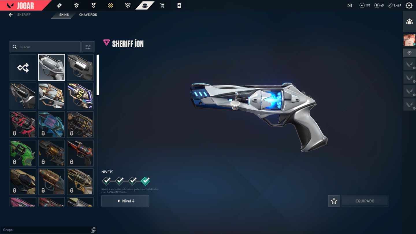 CONTA VALORANT PASSE UPADO + VÁRIAS SKINS PLAT 2