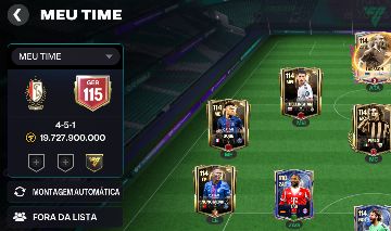CONTA FC MOBILE GER 115 TIME INSANO E MUITO BEM MONTADO
