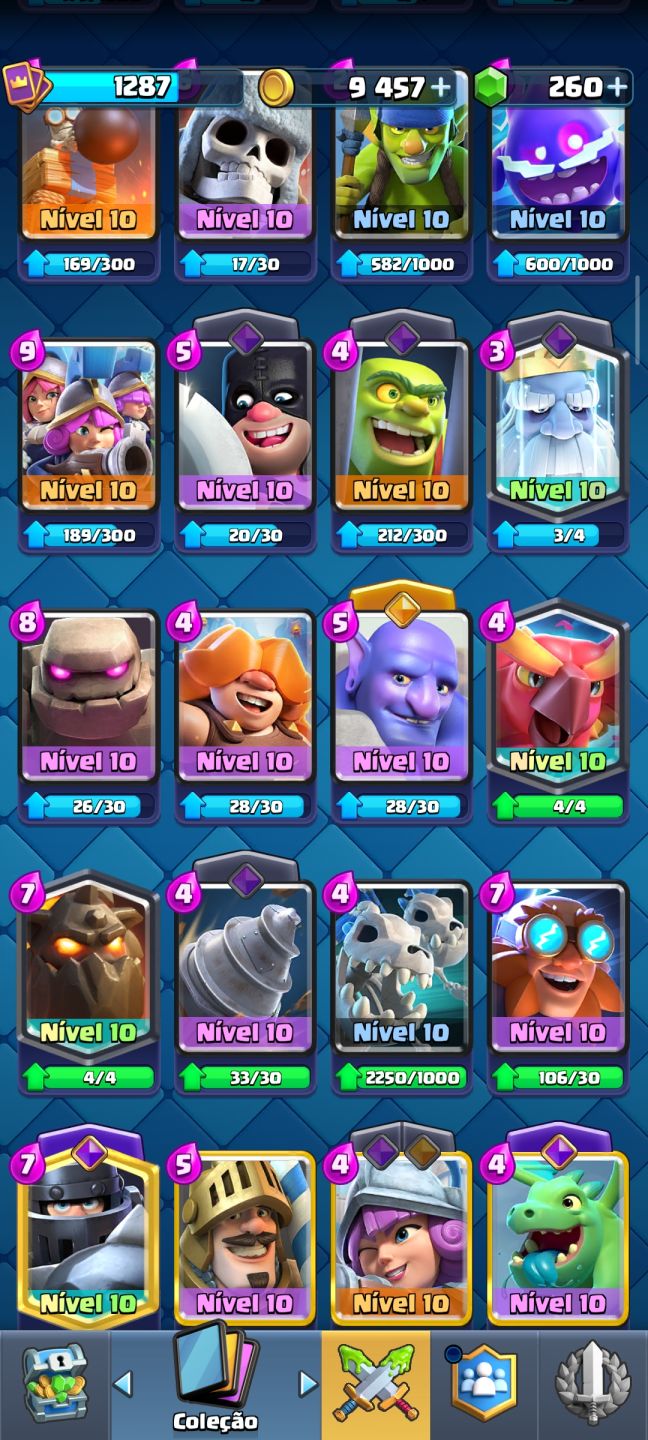 Conta extremamente gemada no Clash Royale! Apelona, prontinha para upar!