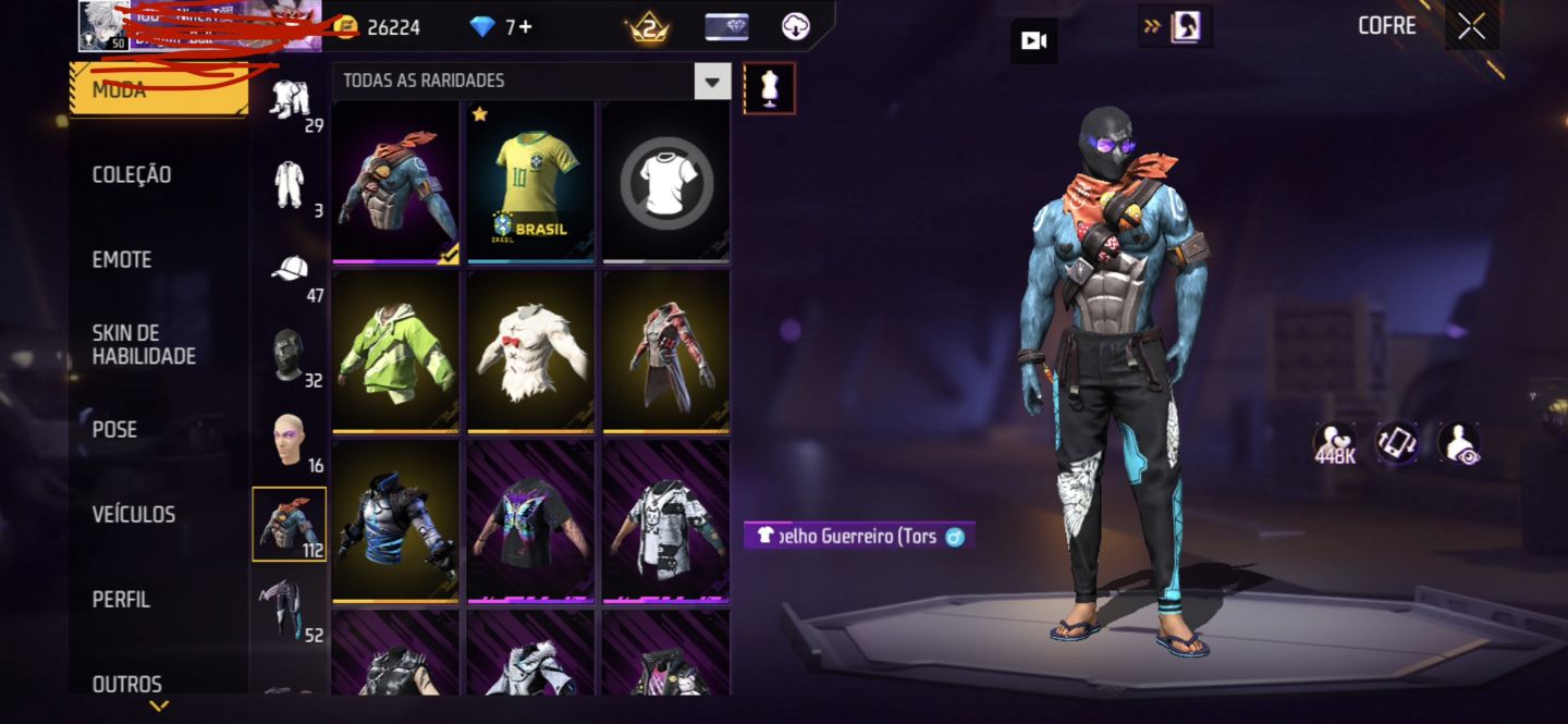 Conta lvl 50 com calça angelical