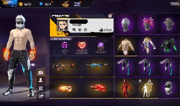 Conta de free fire gemada level 70 com barbinha, angelical, bandeirao, punho